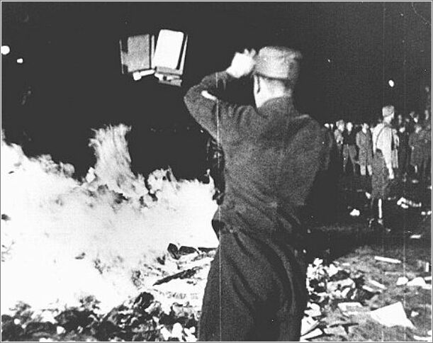 Book burning in Berlin May 30, 1933